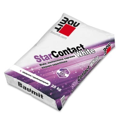 Biała wzmocniona zaprawa klejowo-szpachlowa Baumit StarContact White Biała wzmocniona zaprawa klejowo-szpachlowa Baumit StarContact White