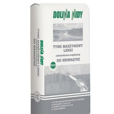 Tynk Cementowo-Wapienny Maszynowy Lekki Wewnętrzny - DOLINA NIDY 30 kg Tynk Cementowo-Wapienny Maszynowy Lekki Wewnętrzny - DOLINA NIDY 30 kg