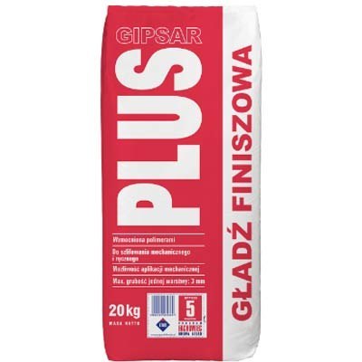 Gładź finiszowa PLUS GIPSAR ATLAS 20 kg Gładź finiszowa PLUS GIPSAR ATLAS 20 kg