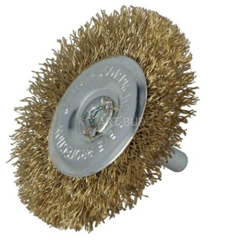 Szczotka tarczowa mosiądzowana z trzpieniem 65 mm 1694 Faster Tools Szczotka tarczowa mosiądzowana z trzpieniem 65 mm 1694 Faster Tools