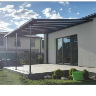 Zadaszenie tarasu 3,06 m x 3,06m kompletna konstrukcja aluminiowa dostawa GRATIS