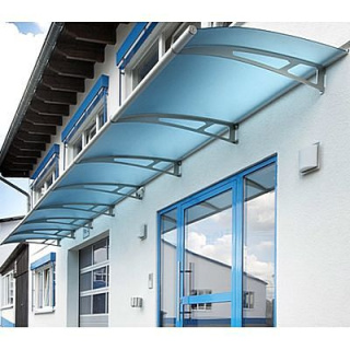 Zadaszenie nad drzwi ze stali nierdzewnej akrylowe XL Lightline Robelit